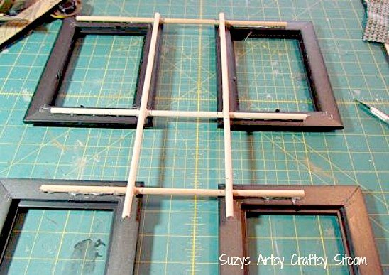 how to make a pretty frame with paper tubes