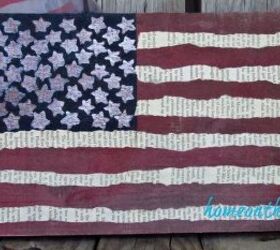 diy painted wooden american flag