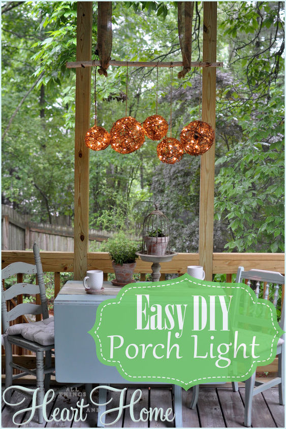 30 unbelievable backyard update ideas, Hang a rustic grapevine luminary