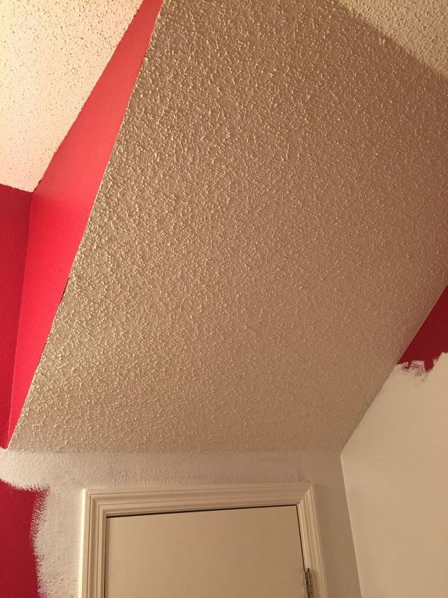 q how do you paint a funky ceiling