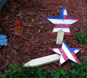 american flag garden stars