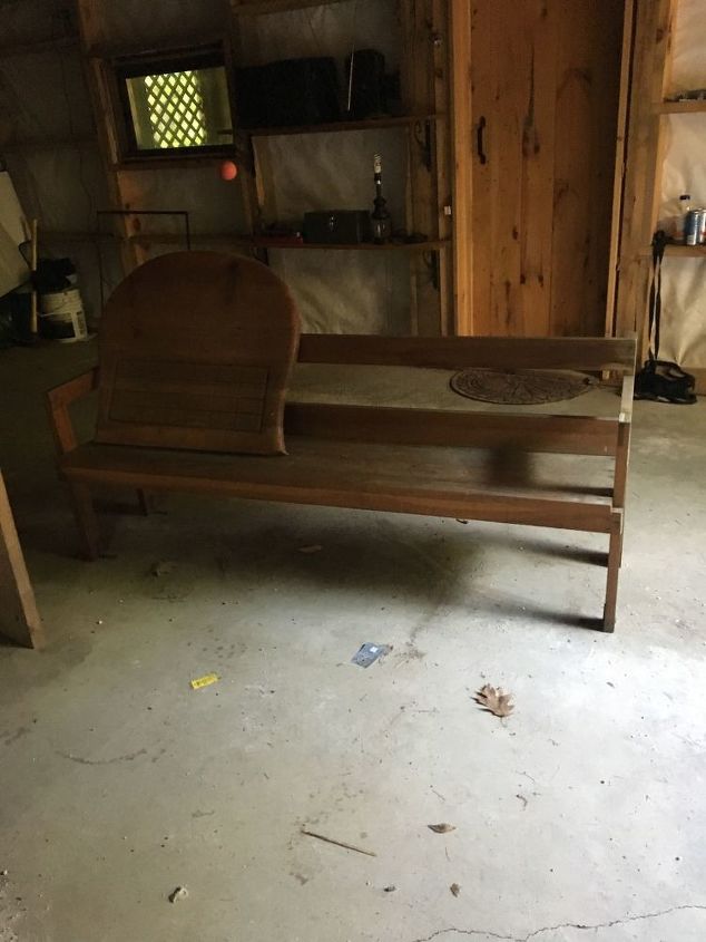 q i found an old wooden bench and game table top