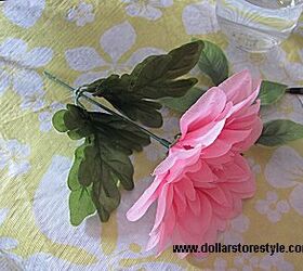 make a floral centerpiece with fake flowers
