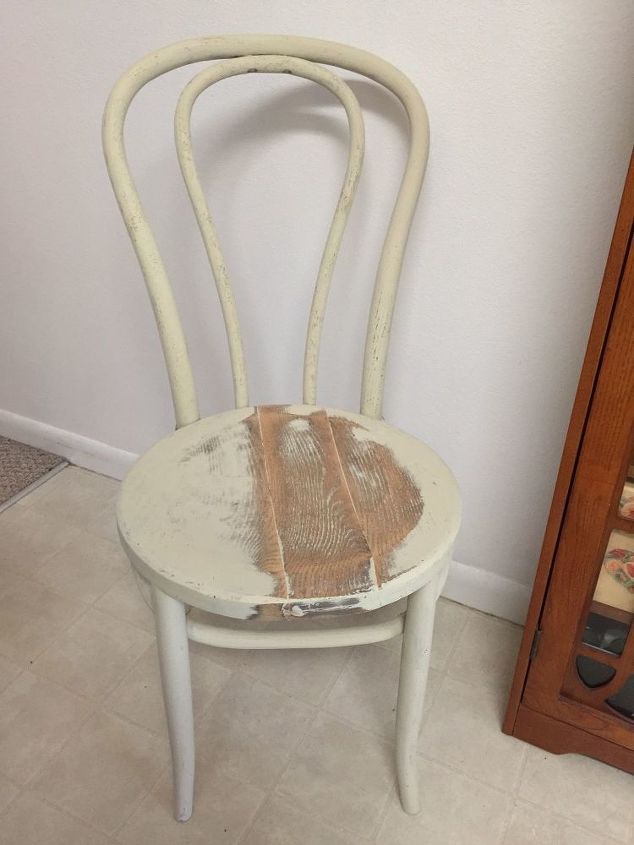 cheery chalk paint chair from 5 vintage find, Base of Annie Sloan Country Grey