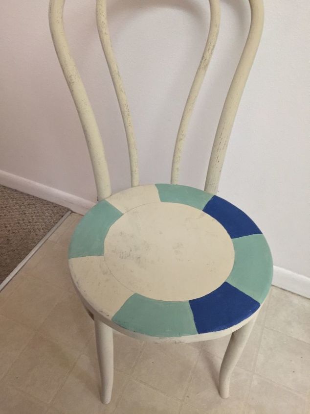 cheery chalk paint chair from 5 vintage find, Seat Takes Form