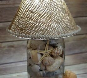 s 16 gorgeous ways to transform your blah lamp, Have A Beachy Lamp With Seashells