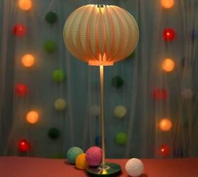 s 16 gorgeous ways to transform your blah lamp, Design A Beautiful Lamp With Paper Plates
