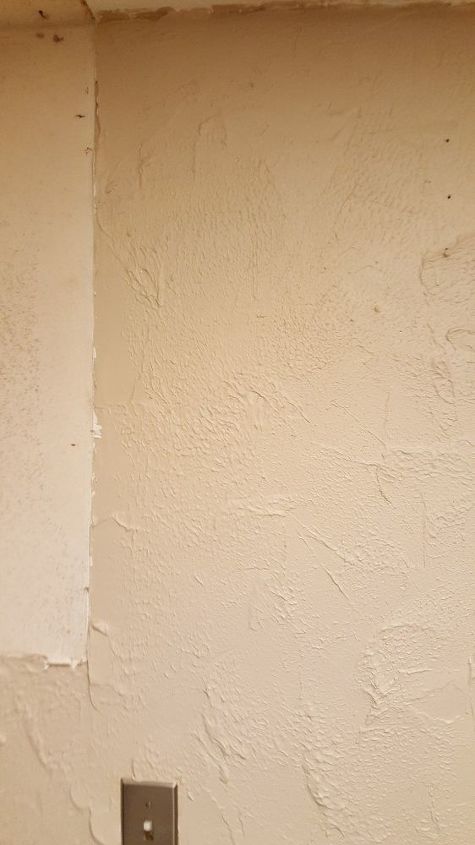 q how do you remove the texture from a wall