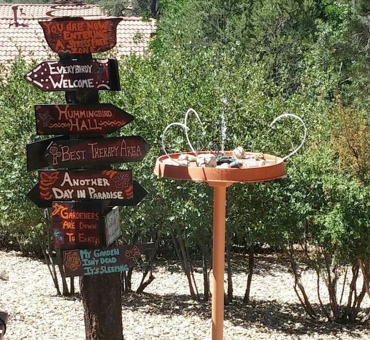 q backyard birds water fountain