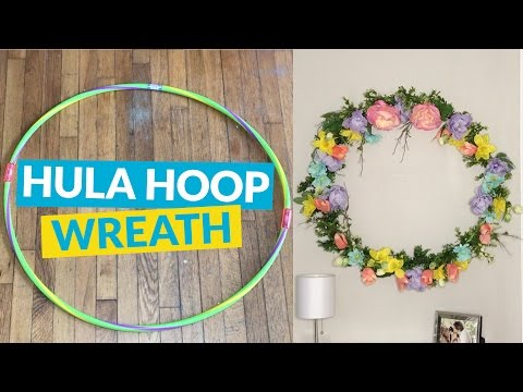 s 10 wreath ideas to brighten up your front door, Hang Your Hula Hoop Up As A Wreath