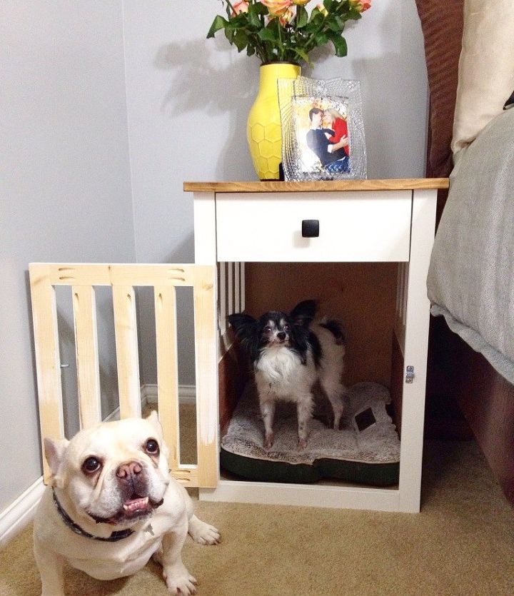 s 10 pawesome projects for your doggy, Keep Your Dogs Close With A Nightstand Bed