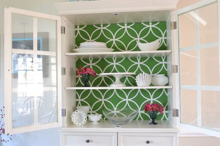 s get magazine ready china cabinets by using the best tool yourself, Stencil Down Foam For Intricate Designs
