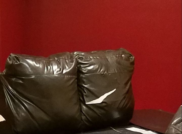 q movers ripped leather couch