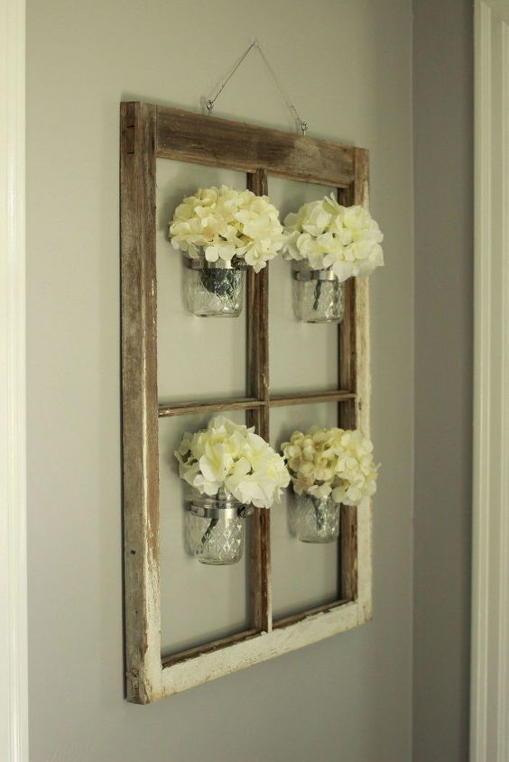 s 31 update ideas to make your kitchen look fabulous, Create a rustic chic mason jar wall art