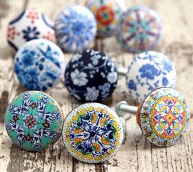s 31 update ideas to make your kitchen look fabulous, Dress up your knobs with pretty patterns