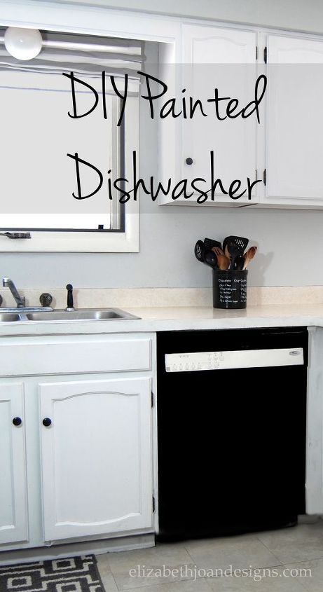 s 31 update ideas to make your kitchen look fabulous, Transform your dishwasher with paint