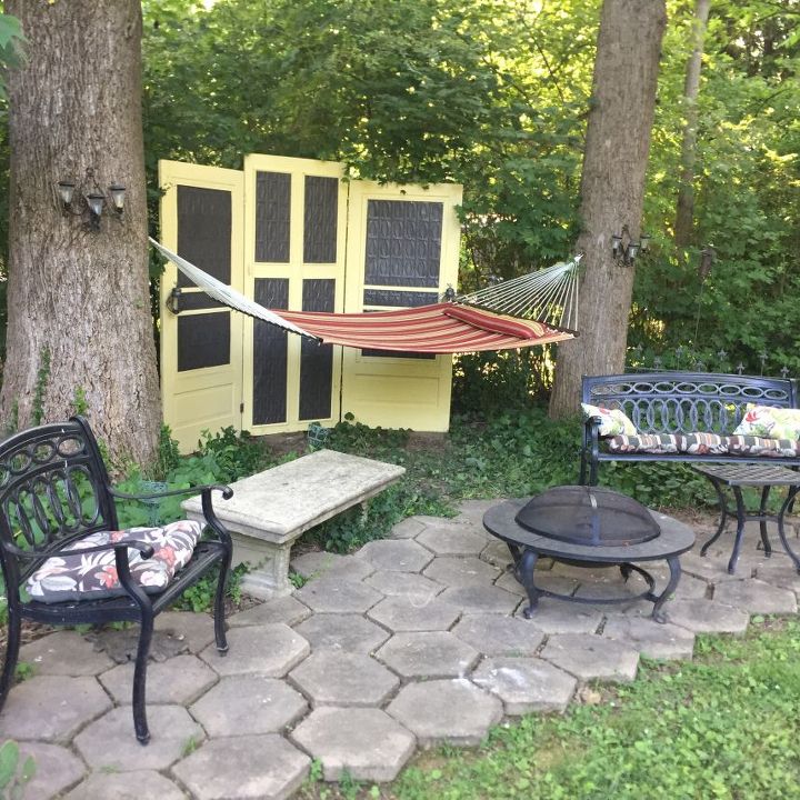 s 30 ways to get privacy inside and outside your home, Grab some old doors for a makeshift wall