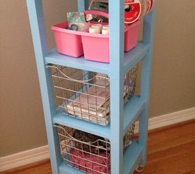 s 33 space saving storage ideas that ll keep your home organized, Recycle A Bathroom Tower Into A Craft Cart