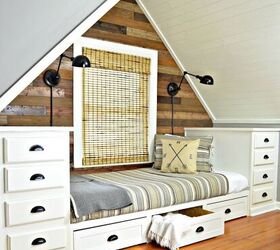 31 amazing furniture flips you have to see to believe, Built in Bed Using Kitchen Cabinets