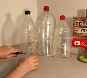 Lámpara de casa de hadas con botellas de plástico | Hometalk