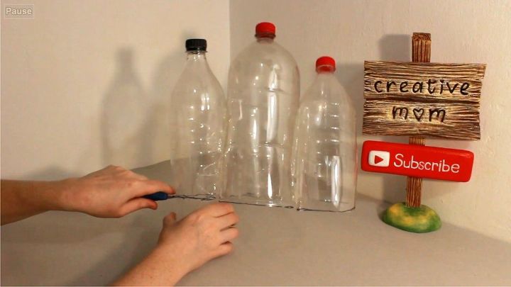 fairy house lamp using plastic bottles