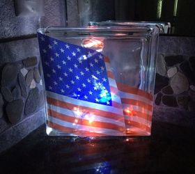 patriotic light up glass block