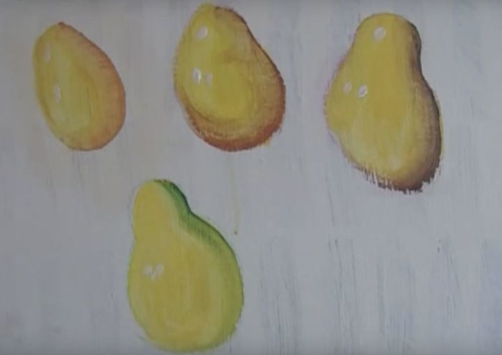 How To Paint A Pear With Acrylic Paint 4 Easy Steps For The