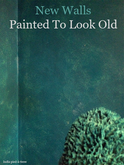 30 tcnicas e ideas creativas para pintar que debes ver, Esponja y capa para hacer que su pintura parezca envejecida