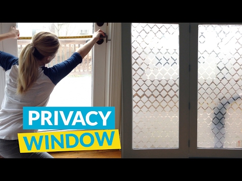 s 10 awe inspiring ways to vastly improve your home this weekend, Block Out Nosey Neighbors With Privacy Glass