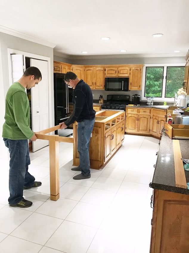Extending Our Island To Add Counter Seating Hometalk Updating Our Island To Add Counter Seating