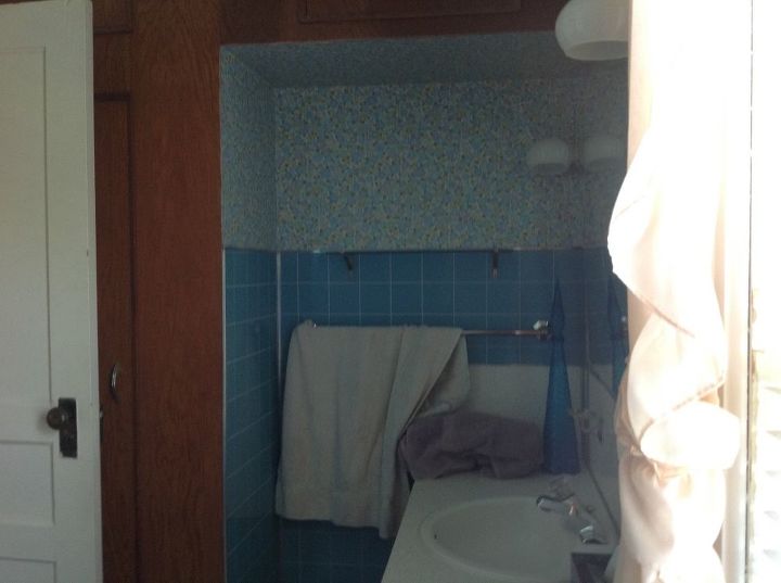 q how to repair fake plastic tile in bathroom