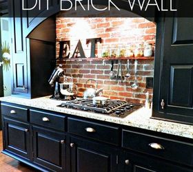 s these 15 backsplash ideas are pinterest fail safe and are oh so pretty, Lay Down Brick For A Gorgeous Rustic Look