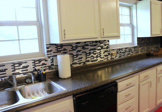 s these 15 backsplash ideas are pinterest fail safe and are oh so pretty, Peel And Stick For An Easy Decoration