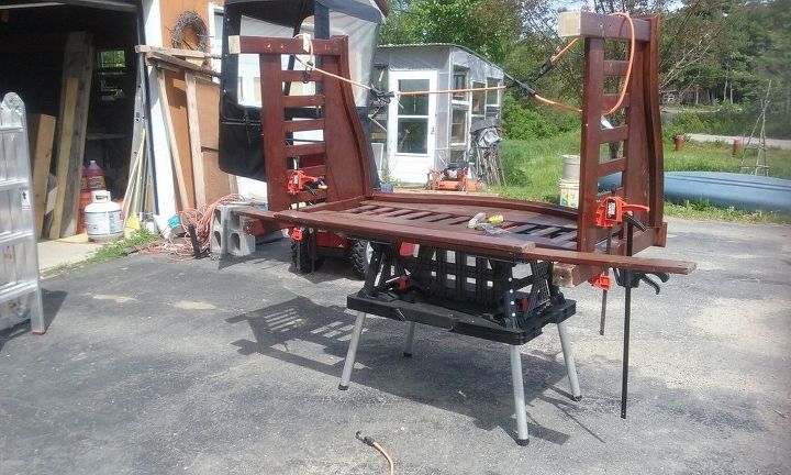 q how do you attach the footboard to the headboard for a bed frame bench