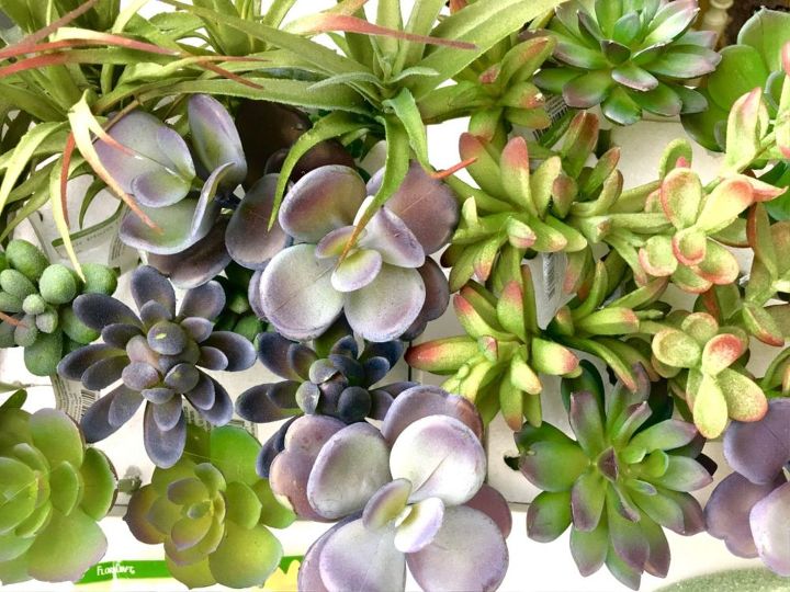 how to make the easiest faux succulent and moss wreath