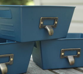 31 space saving storage ideas that ll keep your home organized, Spray paint bins into locker storage
