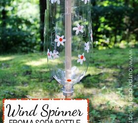 s 30 useful ways to reuse plastic bottles, Flip them over use as wind spinners