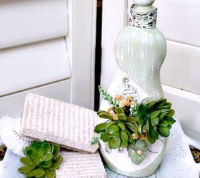 s 30 useful ways to reuse plastic bottles, Transform them into faux succulent planters