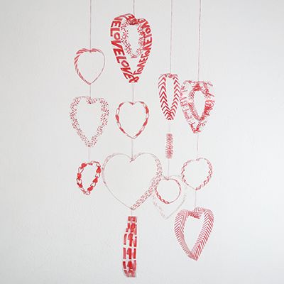 s 30 useful ways to reuse plastic bottles, Make them into a gorgeous heart mobile
