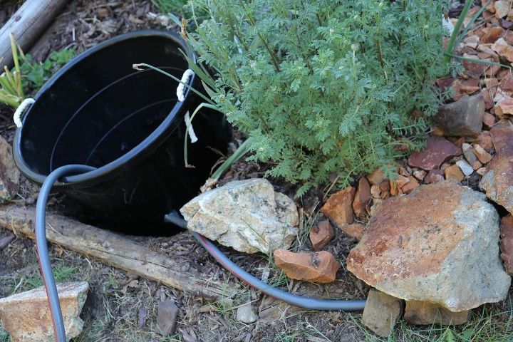 underground ez access hose storage for less than 10, 8 Tub bucket with hose hole cutout