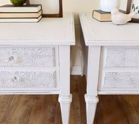 lace embossed end tables