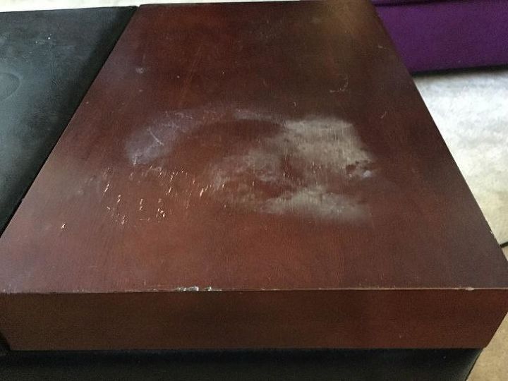 quickly remove heat stains from wood