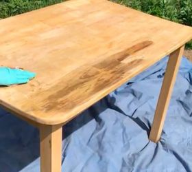 diy grey weathered wood table