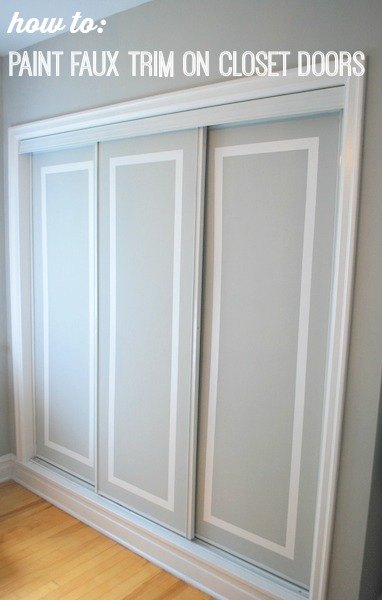 s get the vogue closet of your dreams with these 15 inspirations, Get A Fabulous Faux Trim On Your Doors
