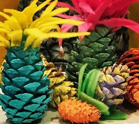 Transform Pine Cones Into Pineapples for Tropical Parties