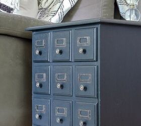 dated goodwill side table turned card catalog