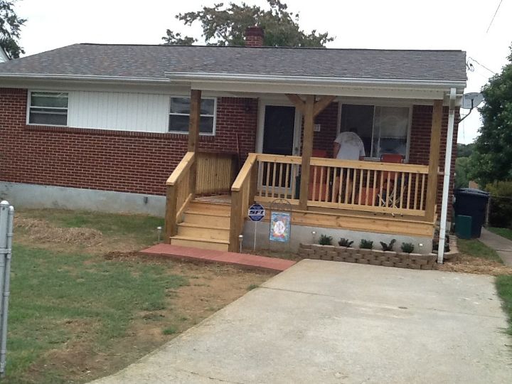 q i added a covered porch added to the front of my house