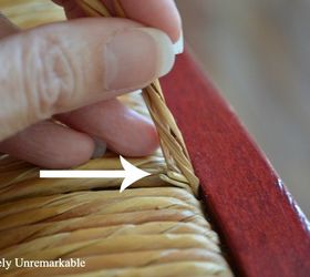 how to patch a rush chair