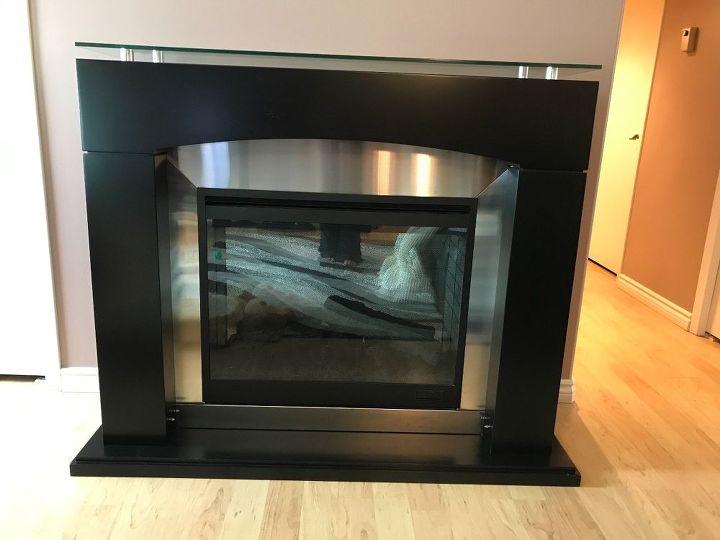 q ideas on how to redo lacquer electric fireplace