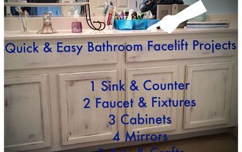 6 Quick Fix-Facelift Ideas for Builder Grade Bathrooms ALL Under $120
